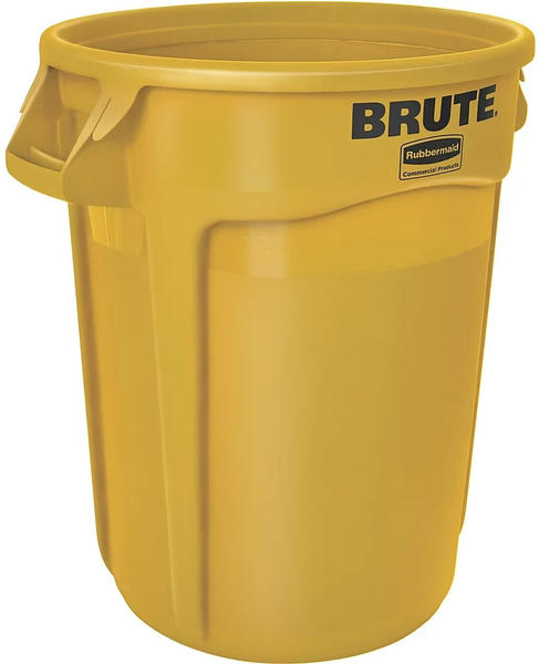 Rubbermaid Universalcontainer , Kunststoff, rund, 121 Liter, gelb