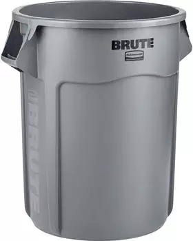 Rubbermaid Universalcontainer , Kunststoff, rund, 208 Liter, grau