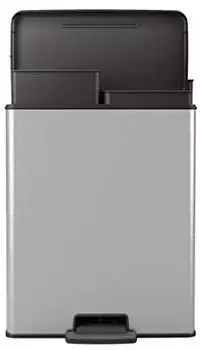 Curver Deco Duo Bin 2 x 26l silver