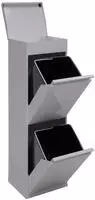 Top Recycling Abfalleimer / M&uuml;lleimer Aus Stahl Mit Aufbewahrungsbox Mit...