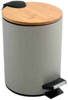 Spirella Kosmetikeimer 3l Edelstahl Bambus taupe (10.00005)