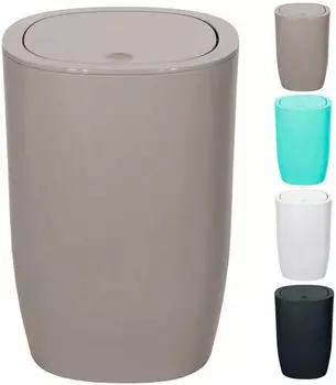 Spirella Kosmetikeimer Pure 5 Liter (&Oslash;xH): 17x25 cm taupe