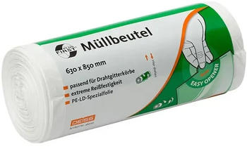 Deiss First Plus Müllbeutel 60-80 Liter - weiß