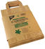 Papstar Kompostbeutel aus Papier mit Henkel 10 l 28 cm x 22 cm x 14 cm braun \