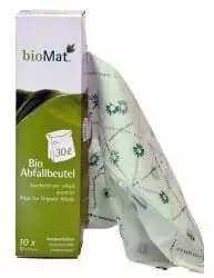 NaturaBiomat 10 Stk. Biom&uuml;ll-Beutel 30l kompostierbar