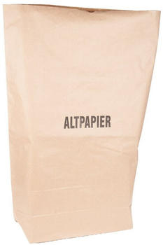 Mensch 25x BIO Müllsäcke 80 Liter aus Papier mit Aufdruck \"Altpapier\" Müllbeutel Müll Beutel Abfallsack Abfallbeutel - brown