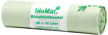 NaturaBiomat &reg; Bioabfallbeutel 10 Liter mit Henkel BBH-10-26 1 Karton = 30 x 26 = 780 Abfallbeutel