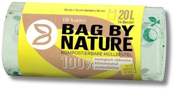 BIOvative Kompostierbare Biobeutel 20L mit Tragegriff 56 Stk.