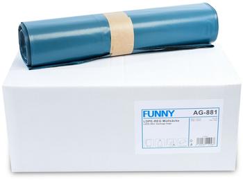 Funny Typ 150 Müllsack blau 1 Karton = 10 Rollen à 10 Stück