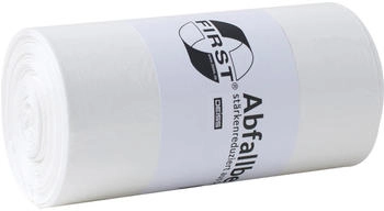 First Deiss Plus 80l weiß 360 Stück Abfallbeutel Müllsäcke Mülltüten