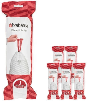 Brabantia PerfectFit M&uuml;llbeutel J 20-25l Wei&szlig; 120 Stk. (138362)