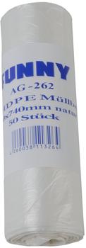 Funny HDPE 630 x 740 mm transparent 60l 40er Pack (40 x 50 St.)