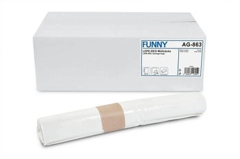 Funny Müllsack Restmüll weiß 60l 250 St. LDPE-Reg. extra