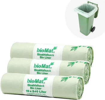 NaturaBiomat Bioabfallsack 3 Rollen x 10 Stk x 240l (100090)