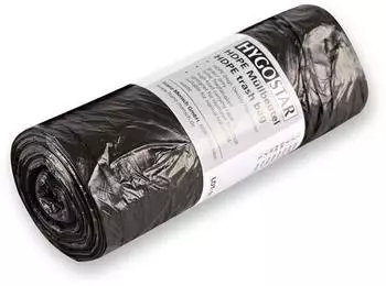 Mensch Müllbeutel 30 L grau HDPE (32894)