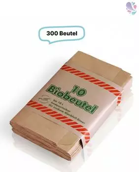 Blanc Hygienic Papier-Müllbeutel kompostierbar, 10L, braun, 300 Stk. (GD-311900-KO)
