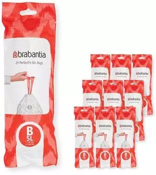 Brabantia PerfectFit M&uuml;llbeutel Modell B, 5l, 200 St&uuml;ck (100314)