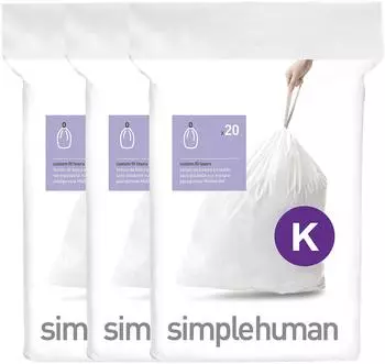Simplehuman Müllbeutel Typ K 35-45l, 60 Stk. (CW0260)