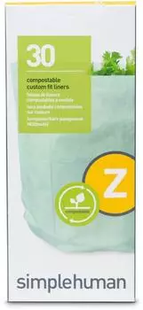Simplehuman Code Z kompostierbare M&uuml;llbeutel 4l, 30 St&uuml;ck (CW0525)