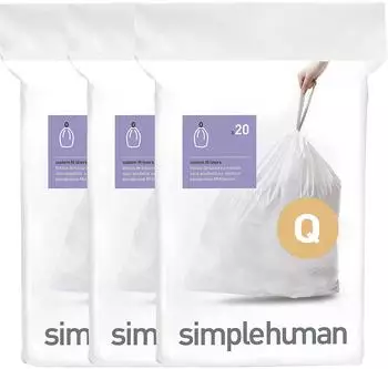 Simplehuman Code Q M&uuml;llbeutel 50-65L, 60er-Pack (CW0264)