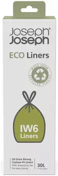 Joseph Joseph IW6 Recycling-Müllsäcke 30L, 20er-Pack