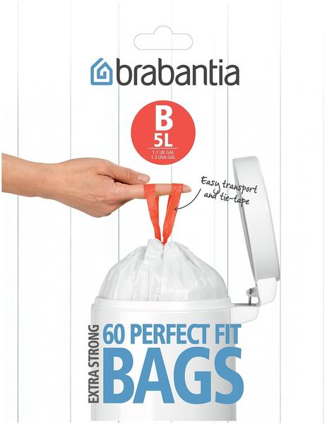 Brabantia Müllbeutel-Spenderpackung 5 L (60 Stk.)
