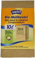 Swirl - Bio-m&uuml;ll-papierbeutel 10 L, 10 St&uuml;ck M&uuml;lleimer & Abfallbeutel