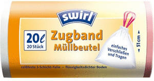 Swirl Zugband-Müllbeutel 20 L (20 Stk.)