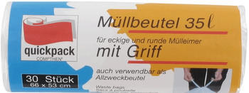 quickpack Müllbeutel mit Griff 35 L (30 Stk.)