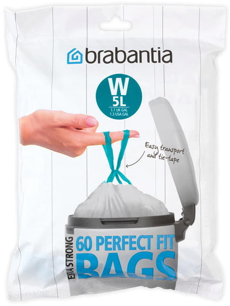 Brabantia Perfect Fit W Müllbeutel 5L (60 Stk.)