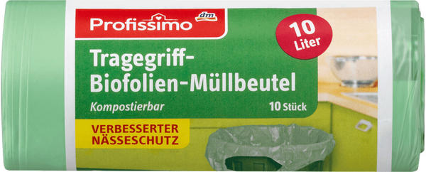 Profissimo Tragegriff-Biofolien-Müllbeutel 10L (10 Stk.)