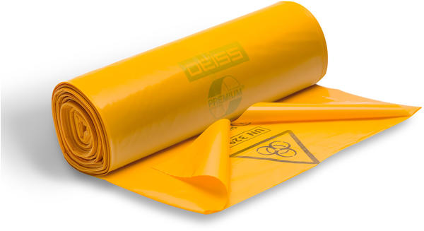 Deiss Premium Spezial-Abfallsack 120 L gelb (25 Stk.)