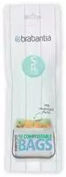 Brabantia Bio-M&uuml;llbeutel S, 6L, 10/Rolle - Green M&uuml;llbeutel