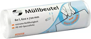 Deiss Universal Müllbeutel 60 L transparent (50 Stk.) Deiss Universal Müllbeutel 60 L transparent (50 Stk.)