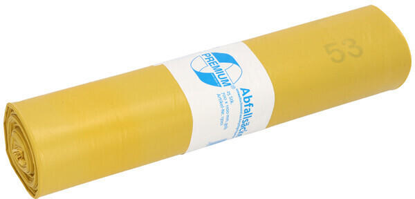 Deiss Premium Abfallsäcke gelb 120 L (25 Stk.)