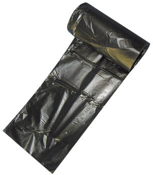 Mensch Müllbeutel 60 Liter aus LDPE Schwarz 25 my 20x20 Rollen