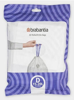Brabantia perfectFit 15-20 Liter Müllbeutel D Spenderpackung 40 Beutel