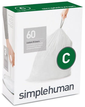 Simplehuman Nachfüllpack 60 Stück (10-12 L) weiß
