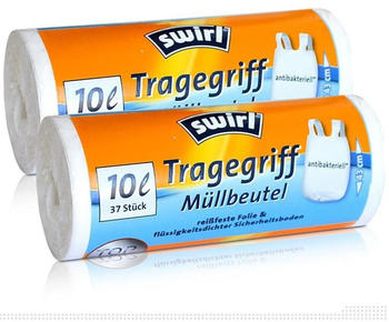 Swirl 2x Tragegriff Müllbeutel 10L ( 37 stk./Rolle )