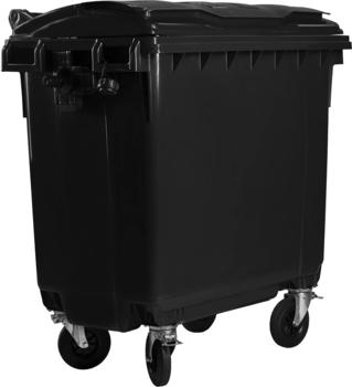 Bauer Müllcontainer 770 l mit Flachdeckel schwarz