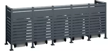Westmann Planum 5 x 240 Liter 400 x 80 x 150 cm anthrazit