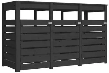 Karibu M&uuml;lltonnenbox f&uuml;r 3 x 240 Liter 238 x 88 x 143 cm anthrazit