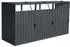 Home Deluxe Mülltonnenbox Cubo 3 x 240 Liter anthrazit