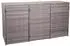 MCW 3er-Mülltonnenverkleidung E25 110x195x66cm Poly-Rattan grau