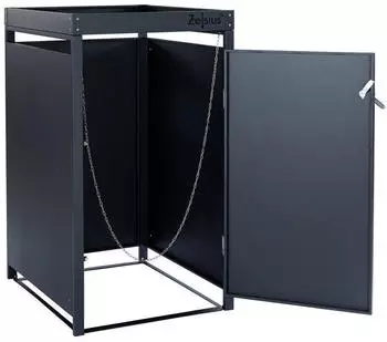 Zelsius Mülltonnenbox 3er 120 - 240 Liter mit Pflanzdach anthrazit – Zelsius Mülltonnenbox 3er 120 - 240 Liter mit Pflanzdach anthrazit: Stilvolle Lösung für Ihre Mülltonnen