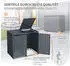 ML-Design Mülltonnenbox 4er Set je 240 Liter 264x80x116,3 cm wetterfest mit Klappdeckel Stahl anthrazit (2x ML-666)