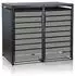 Zelsius Mülltonnenbox 2er Set 132x80x117 cm Holzoptik hellgrau (MBOX9D)