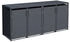 DEGAMO Mülltonnenbox 4er MÜNCHEN 264x80x116cm grau