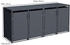 DEGAMO Mülltonnenbox 4er MÜNCHEN 264x80x116cm grau