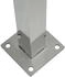 MCW Mülltonnen-Zaun J55 150 x 165 x 85 cm Edelstahl silber